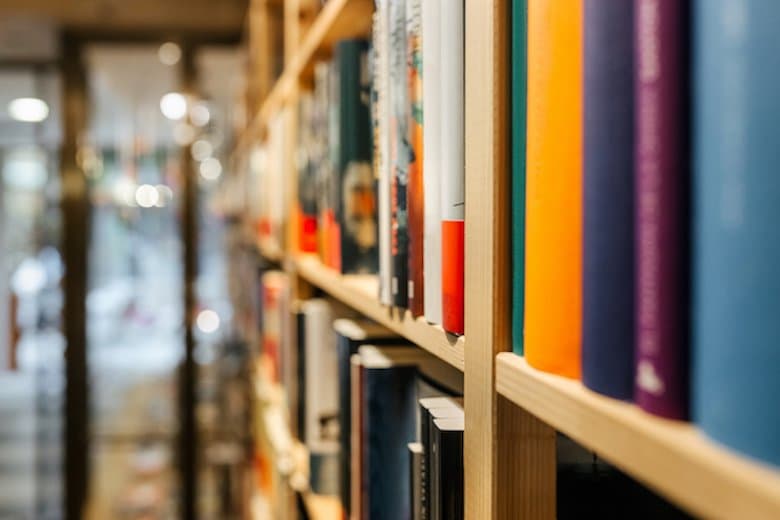 View of a antique book store