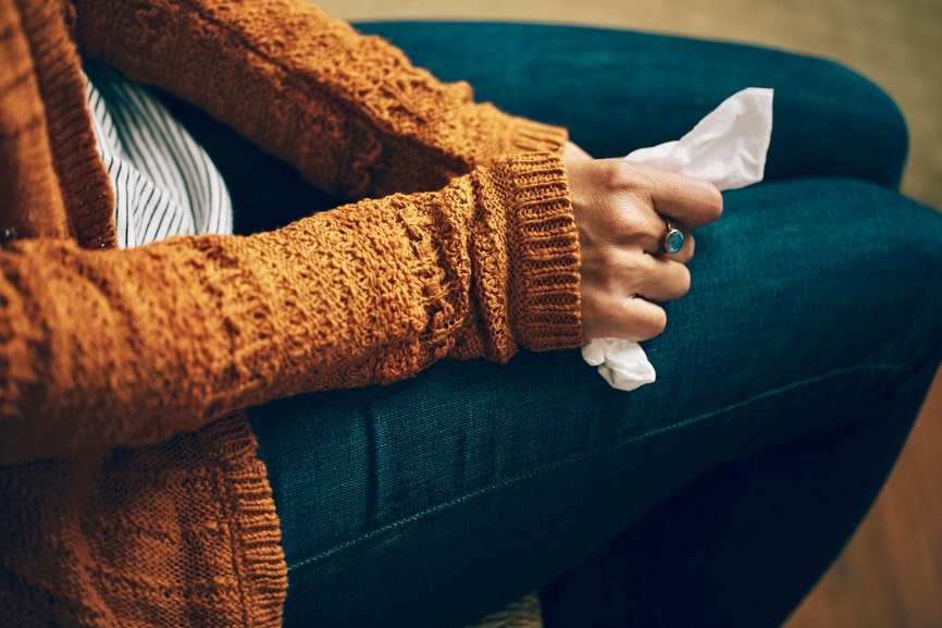 grieving therapy client