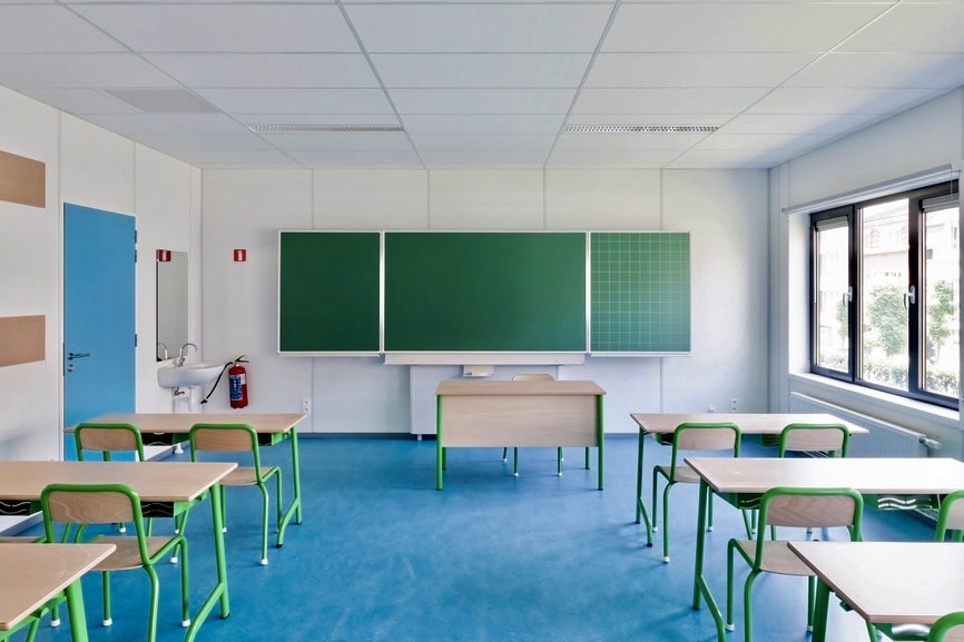 empty classroom