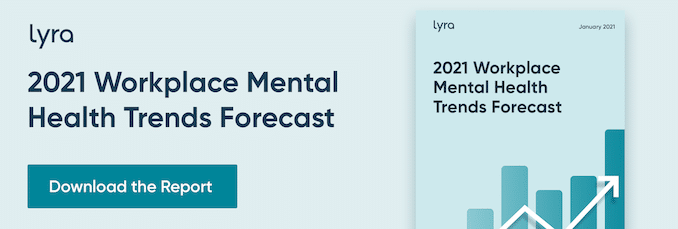 Digital guide to "2021 Workplace Mental Health Trends Forecast".