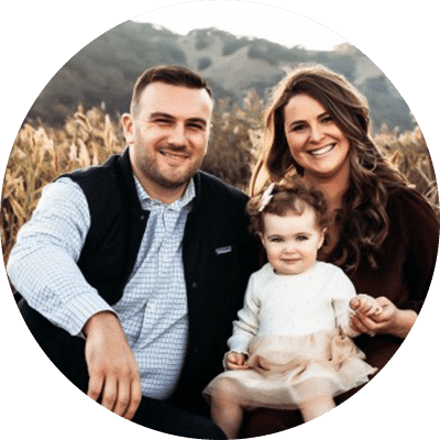 Photograph of the Abrams family in an outdoor setting