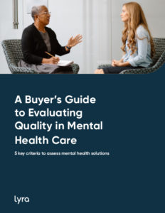 Cover Image - Buyer's Guide to Evaluating Quality Mental Health Care