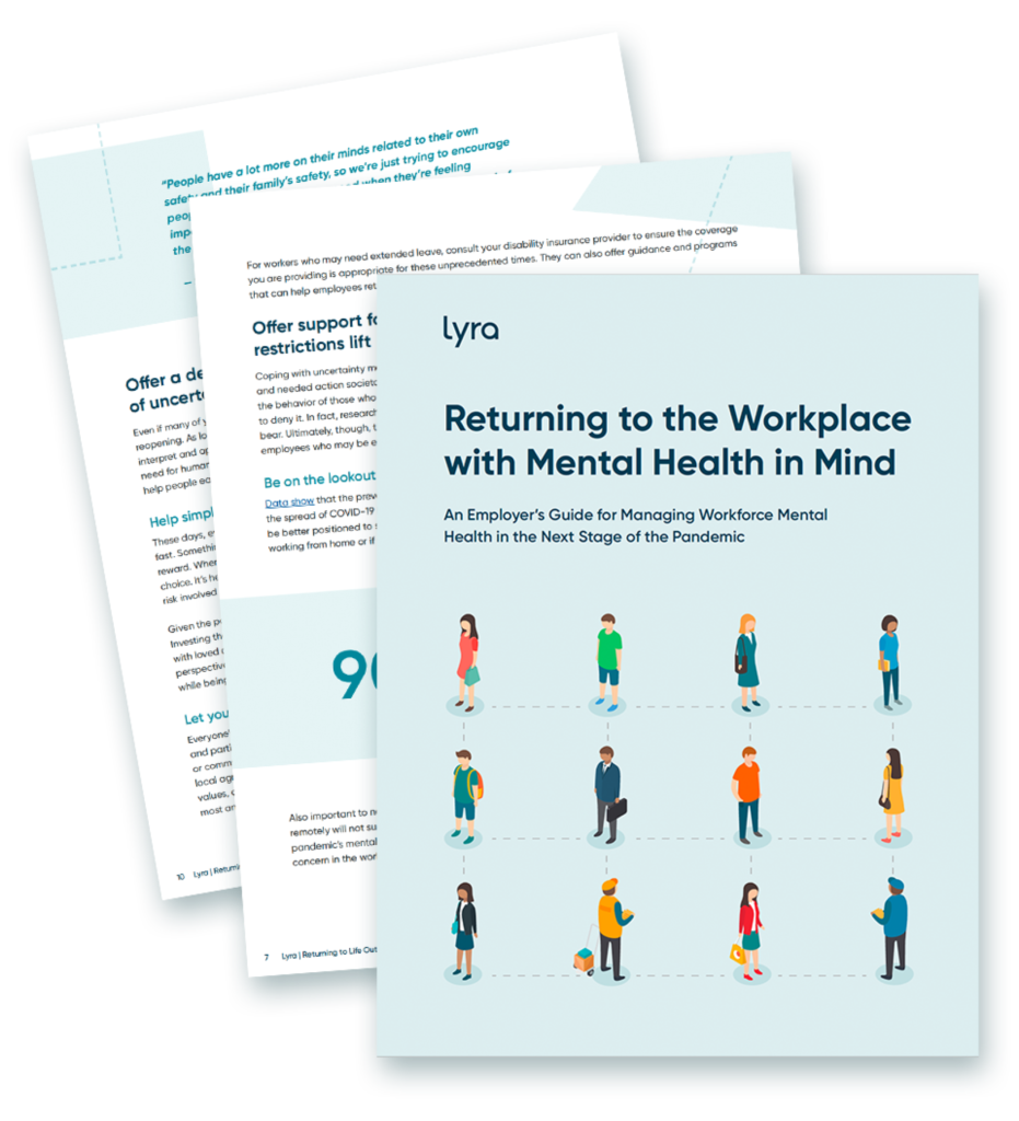 Return to Work Guide - Cover and Pages