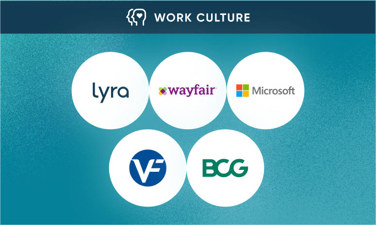 Image of Lyra, Wayfair, Microsoft, VF Corp, and BCG logos