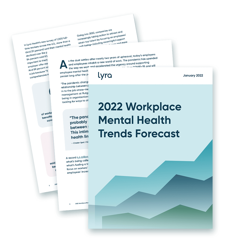 2022 Workforce Mental Health Trends Forecast