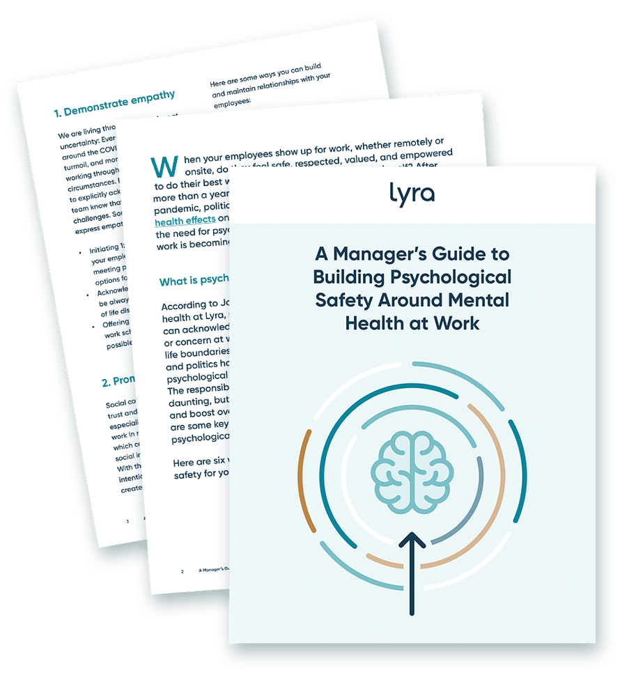 A Manager’s Guide to Building Psychological Safety Around Mental Health at Work