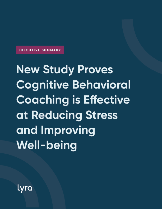 Effectiveness of a Cognitive Behavioral Coaching Program Delivered Via Video in Real-World Settings