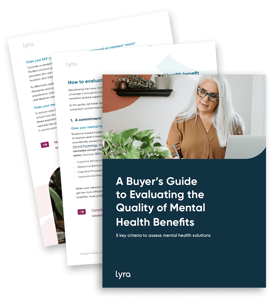 A Buyer’s Guide to Evaluating Quality in Mental Health Care