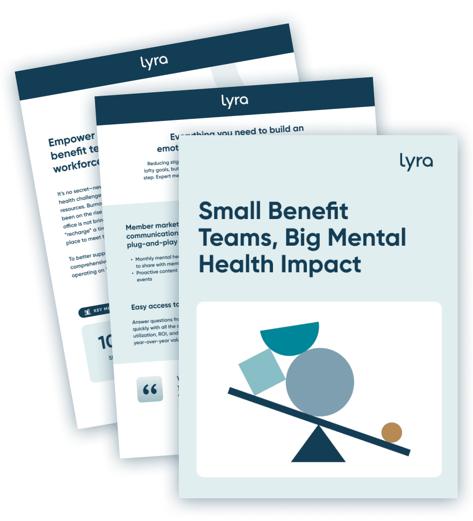 Small Benefit Teams, Big Mental Health Impact