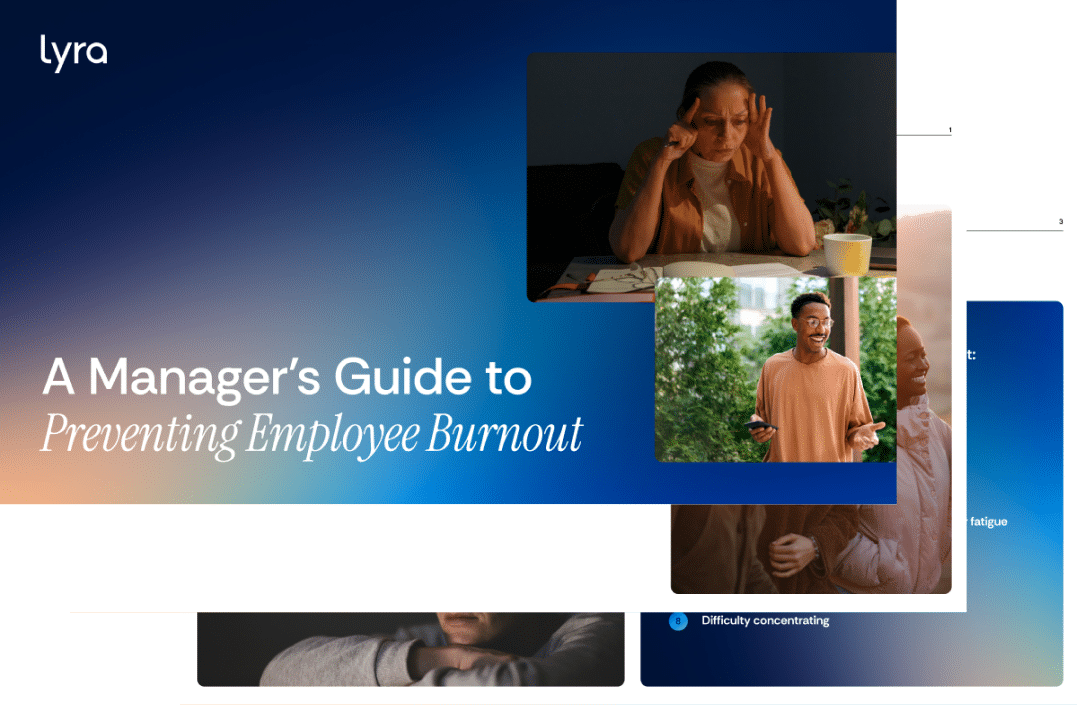 woman putting both her hands to her head looking distressed