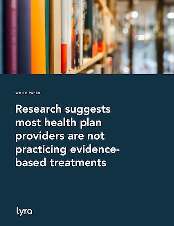 Research suggests most health plan providers are not practicing evidence-based treatments thumbnail