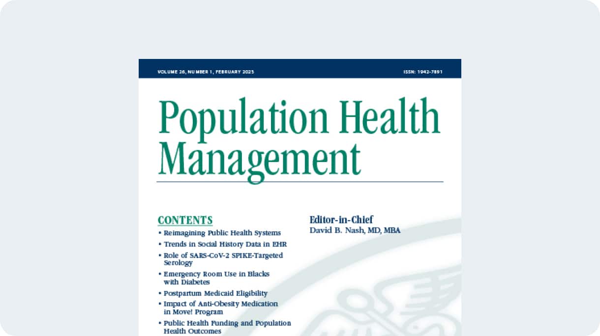 Population Health Management cover image
