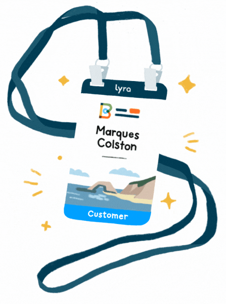 Illustration of a Lyra Breakthrough virtual ticket