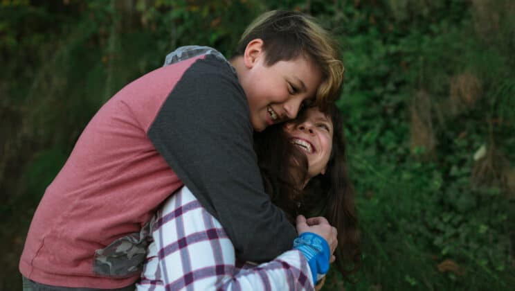 They are relaxed and wrestling enjoying life together.