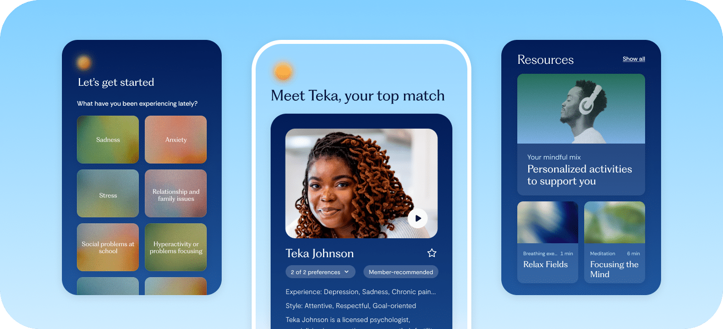Provider match app screen