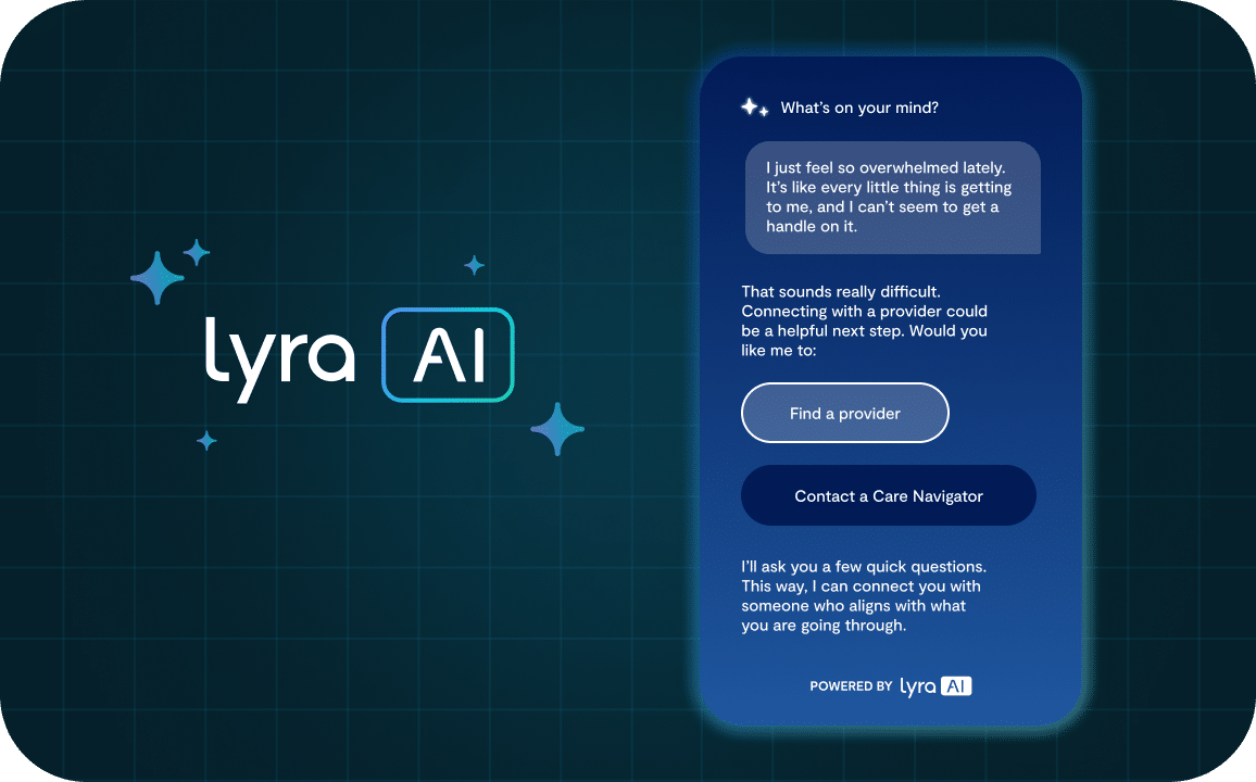 Lyra AI with screenshot of AI chat