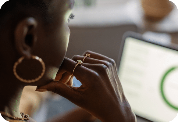 woman on her laptop