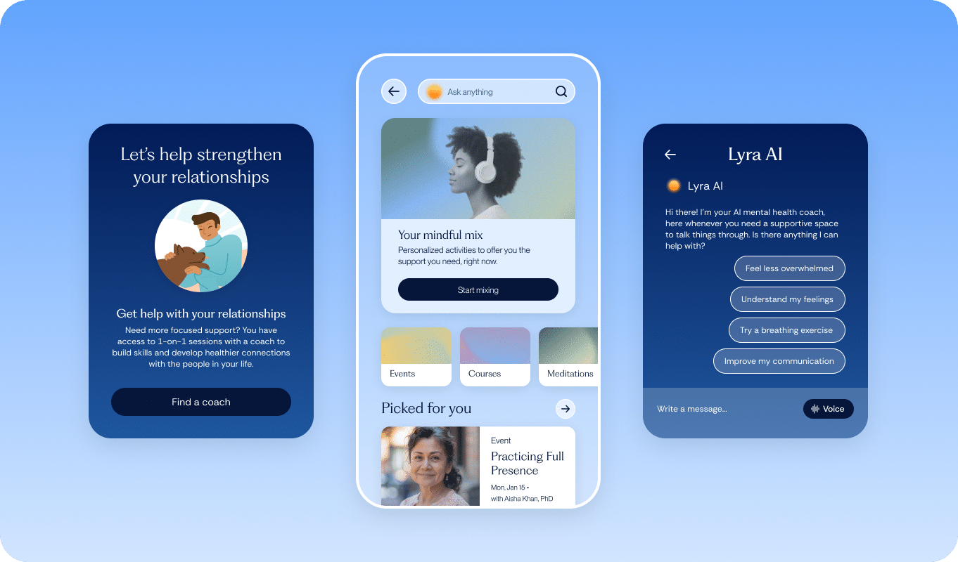 screenshot of Lyra coaching