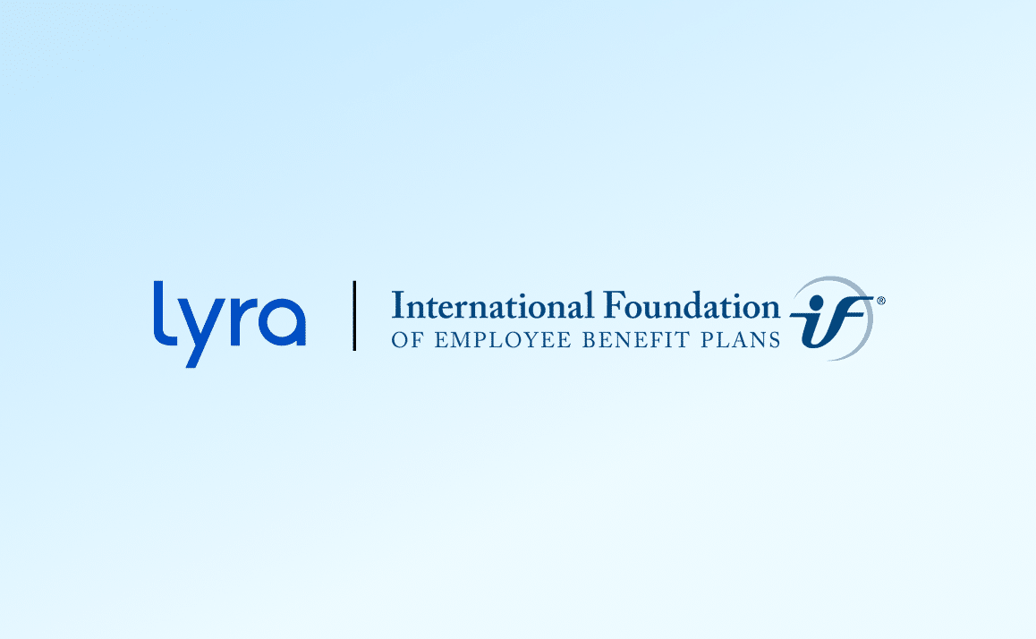 Logos for Lyra and the International Foundation of Employee Benefit Plans side by side.
